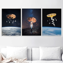 Surrealism Rotary Aircraft Nordic Posters And Prints Creativity Wall Art Canvas Painting Wall Pictures For Living Room Decor 2024 - buy cheap
