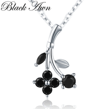 Collares y colgantes de compromiso con flores para mujer, joyería fina de plata de ley 2020 romántica, novedad de 925, K028 2024 - compra barato