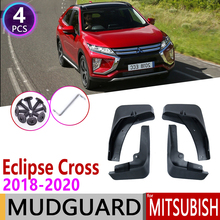 Frente Traseira Do Carro Lamas para Mitsubishi Eclipse Cruz 2018 2019 2020 Fender Mud Flaps Mudflap Respingo Guarda Flap Acessórios 2024 - compre barato