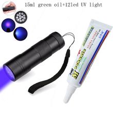 Newest MECHANIC 15ML CURING UV SOLDER MASK INK PCB BGA PAINT PREVENT CORROSIVE ARCING Solder Welding Fluxes Oil+ 12led UV light 2024 - buy cheap