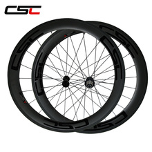 CSC-ruedas tubulares con forma de U, de 60mm de profundidad, 25mm, con fibra de carbono, para bicicleta, con cubo Powerway R13, Sapin cx ray pillar 1420 2024 - compra barato