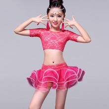 Latin Fringe Dress Sexy Ballroom Latin Salsa Dance Dress Clothes Samba Dance Costume Kids Child Latin Dance Dress For Girls 2024 - buy cheap