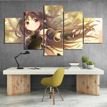 Wall Art HD Printed Picture Canvas 5 Pieces Sword Art Online Animation Home Decor Modular Painting Frame Cuadros For Living Room 2024 - buy cheap