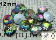 Envío Gratis Rivoli-piedras de cristal de arcoíris de 12mm, 200 unids/lote, Rivoli de cristal chino de alta calidad 2024 - compra barato