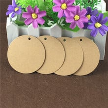 Round Paper Tags Brown Diameter 6cm Packing Label Circle Card DIY Handmade Paper Tags Price Label Hang Tags Labels 200Pcs/Lot 2024 - buy cheap