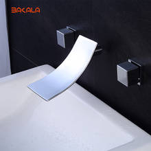 Настенный смеситель Bakala, кран «Водопад» для ванной комнаты, из латуни, с хромированной отделкой, 3 шт. 2024 - купить недорого