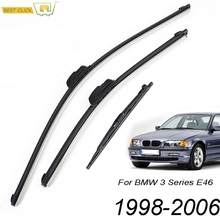 Misima 3Pcs/set Windshield Wiper Blades For BMW 3 Series M3 E46 Touring Estate 1998 - 2006 Front Rear Window Wiper 1999 2000 2024 - buy cheap