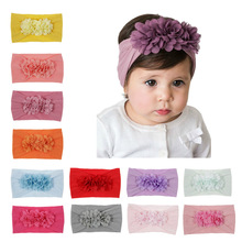 1PCS New Baby Toddler Infant Chiffon Flower Headband Kids Turban Children Headwraps Hairband Hair Accessories 2024 - buy cheap