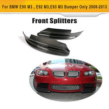 Carbon Fiber Front Bumper Side Splitters Chin Aprons For BMW 3 Series E90 E92 E93 M3 Bumper 2008-2013 Car Accessories 2024 - buy cheap
