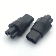 Adaptador de energia iec 3 pinos fêmea para 2 pinos macho iec 320 c5 para c8, adaptador de energia iec 320 c7 para c5 2 pinos fêmea 2024 - compre barato