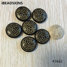(choose color) 25mm 140pcs/lot Acrylic antique style wafer Beads for Jewelry DIY #3662 (Design as shown) 2024 - buy cheap