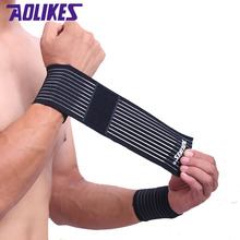 AOLIKES 10Pcs/lot New Breathable Cotton Sports Bandage Wrist Straps Wraps Wristband Tennis Carpal Tunnel Supports Wholesale 2024 - buy cheap