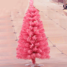 Árbol de Navidad Artificial con Base de plástico, 60cm, Color rosa, regalo de Año Nuevo, adornos de escritorio, cifrado 2024 - compra barato