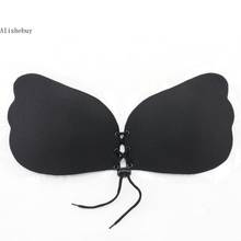 Women Invisible Bra Super Push Up Seamless Self-Adhesive Sticky Bras Ladies Wedding Party Front Strapless A B C D Cup Fly Bra 2024 - buy cheap