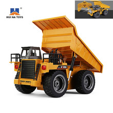 HUINA 1540 RC Truck Car 1:18 6CH Alloy Dump Truck Auto Demonstration 2.4GHz Wireless Remote Control Engineering Car Excavator 2024 - buy cheap