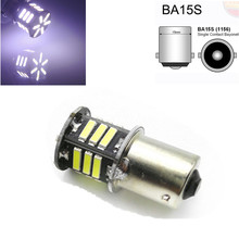 2pcs S25 Car auto 1156 LED Ba15S P21W 7020 21 SMD 1141 Turn signal Tail light Brake lights Bulb lamp White 12V 2024 - buy cheap