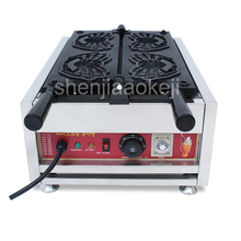 Stainless Steel Commercial Electric Crab-shaped Waffle Maker Bread baking equipment Waffle making machine 220V 3000W 1PC 2024 - buy cheap