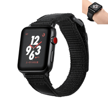 Ремешок нейлоновый для Apple watch band 44 мм 40 мм 42 мм 38 мм, спортивный браслет для наручных часов iWatch Series 3 4 5 se 6 2024 - купить недорого