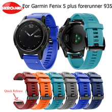 Pulseira de relógio para substituição, pulseira de silicone para relógio esportivo garmin fenix 5x/5x plus easyfit fenix 3/fenix 3 hr 2024 - compre barato