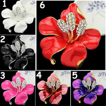 Женская эмалированная брошка, недорогая брошка в цветочек, 6 видов цветов 2024 - купить недорого
