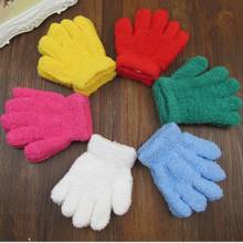 Yellow Cute Kids Children Gloves Hand Mittens Warm Winter Boy Girls Accessories 2024 - buy cheap