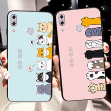 Capa luxuosa da moda para asus zenfone max pro m2 zb631kl capa de personagem de gato de desenho animado para asus 5 5z ze620kl zs620kl 2024 - compre barato