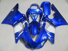 Kit de carenado de motocicleta YAMAHA YZFR1 YZF R1 1998 1999 YZF-R1 YZR1000 R1 98 99, conjunto de carenados blancos y azules + 7 regalos YU15 2024 - compra barato