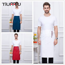 4 Colors Stripe Print Chef Aprons High Quality Wholesale Kitchen Hotel Coffee Shop Bakery Chef Waiters Cleaning Work Wear Aprons 2024 - buy cheap