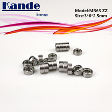Kande Bearings 10pcs ABEC-1 MR63ZZ 10pcs ABEC-5 MR63ZZ 3x6x2.5 Miniature Ball Bearing 2024 - buy cheap