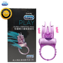 Durex пенис, вибрирующее кольцо, водонепроницаемая Стимуляция клитора, женский вибратор для мужчин, рукав для пениса, секс-игрушка для взрослых 2024 - купить недорого