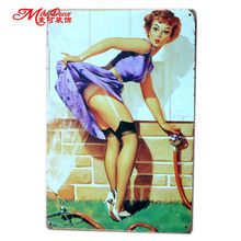 [ Mike86 ] Monroe Car Wash pinup Metal signs retro Art  wall decor House Cafe Hotel Antique Paintings B-79 Mix order 20*30 CM 2024 - buy cheap