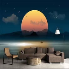 Custom Mural Wallpaper Ink Art Landscape Painting Living Room Tv Background Wall 2024 - buy cheap