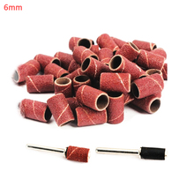 100pcs 6mm sanding paper grinding wheel abrasive polishing for woodworking dremel tools accessories sandpaper rotary tool stone 2024 - buy cheap