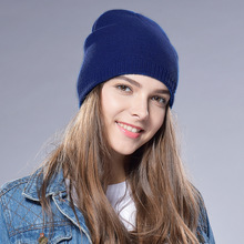 Новое поступление, модная простая осенне-зимняя женская шапка, удобная мягкая шапка, теплая простая однотонная модная шапка 2024 - купить недорого