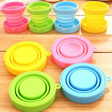 New Fashion Travel Silicone Retractable Folding Cup Outdoor Telescopic Collapsible Cups 2024 - buy cheap