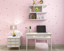 Beibehang wall papers home decor Cute Stars Stripes Girls Bedroom Wallpaper Kids Shops Baby Room 3d Wallpaper papel de parede 2024 - buy cheap