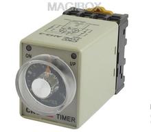 IC timer AH3-3 110VAC Power On Delay Timer Time Relay + Socket 2024 - buy cheap