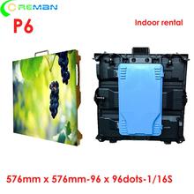 Coreman indoor rental cabinet led display  576*576mm p6 hub75 linsn nova rgb led display led video wallp3 p4 p5 P6 2024 - buy cheap