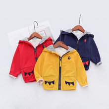 Jaqueta infantil com capuz, casaco de manga longa com desenho animado para garotos e crianças de 2-7 anos, bc505 primavera outono 2019 2024 - compre barato