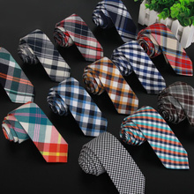 SHENNAIWE-Corbata de algodón de alta calidad para hombre, corbatas ajustadas finas de 6cm de ancho, informales, a la moda, al por mayor 2024 - compra barato
