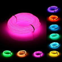 Colorful EL Light LED Creative Soft Tube Wire Neon Glow Car Rope Strip Light Party Bar Christmas Halloween Decoration#137 2024 - buy cheap
