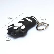 4 colors Cat's paw of LED sound luminous key chain flashlight 2016 new creative gifts for children small toys pendant  wholesale 2024 - buy cheap