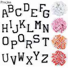 Prajna 26pcs/lot 5 Colors English Letter Patches Iron On Embroidered Patches For Clothing Applique DIY Name Logo Badges Patch 2024 - buy cheap