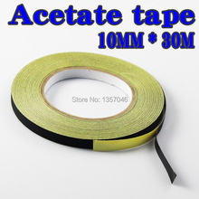 Electrical Acetate Cloth Tape Roll 10mm x 30MAcetate tape LCD repair paste bandage fixed cable insulation black 2024 - buy cheap