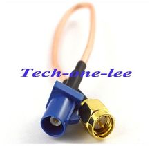 2 piece 5.9'' GPS Antenna Extension Cable Fakra C Male to SMA Male Plug RG316 Active 2024 - buy cheap