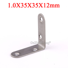 NEW 100PCS 304 Stainless Steel Right Angle Corner Braces L Shape Furniture Connecting Fitting Board Frame Shelf Support Brackets 2024 - buy cheap