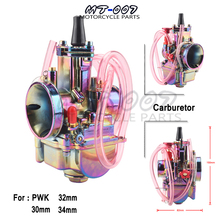 Мотоцикл PWK 28 мм 30 мм 32 мм 34 мм карбюратор Carburador Carb для 110cc-250cc 2T 4T двухтактный двигатель скутер Dirt Pit Bike 2024 - купить недорого