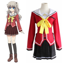 Tomori Nao cosplay costumes school uniform  Japanese anime Charlotte animation clothing(Blazer+Skirt+Tie) 2024 - buy cheap