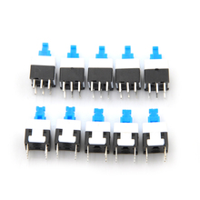 Square 8x8 6 Pin DPDT Mini Push Button Self-locking Switch Multimeter Switch 10pcs/lot 2024 - buy cheap