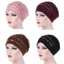 Muslim Indian Inner Hijab Cap Islamic Head Wear Hat Headband Turban Head Scarf Headwrap Women Hair Loss Hat Middle East Hats 2024 - buy cheap